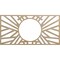 Ekena Millwork Hoover Wood Fretwork Pierced Ceiling Medallion, Hickory, 24"W x 12"H x 8 7/8"ID x 3/8"T CMWP24X12X0375HOHI - alternate 1
